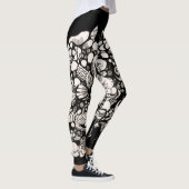 Zeeshells zwart-wit leggings (Rechts)