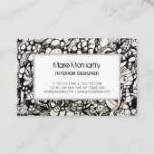 Zeeshells Zwart-wit Visitekaartje (Voorkant)