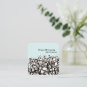 Zeeshells Zwart-wit Visitekaartje (Staand voorkant)