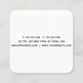 Zeeshells Zwart-wit Visitekaartje (Achterkant)