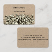 Zeeshells Zwart-wit Visitekaartje (Voorkant / Achterkant)