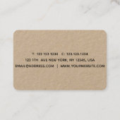 Zeeshells Zwart-wit Visitekaartje (Achterkant)