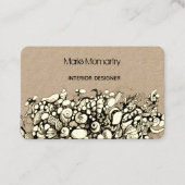 Zeeshells Zwart-wit Visitekaartje (Voorkant)