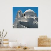 Zeeskerk in Mykonos, Griekenland, Reis Poster (Keuken)