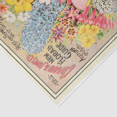 zeeslachterij 1900 Rozen en bloemen Tissuepapier (Detail)