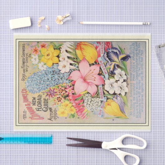 zeeslachterij 1900 Rozen en bloemen Tissuepapier (Craft)