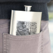 Zeeslag Iowa Classic Flask Classic Flask Heupfles (Voorbeeld)