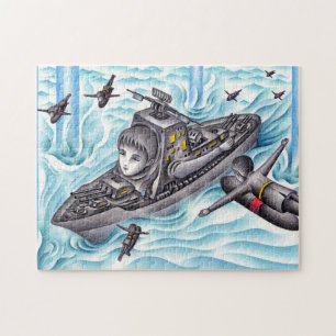 Zeeslag spel. legpuzzel