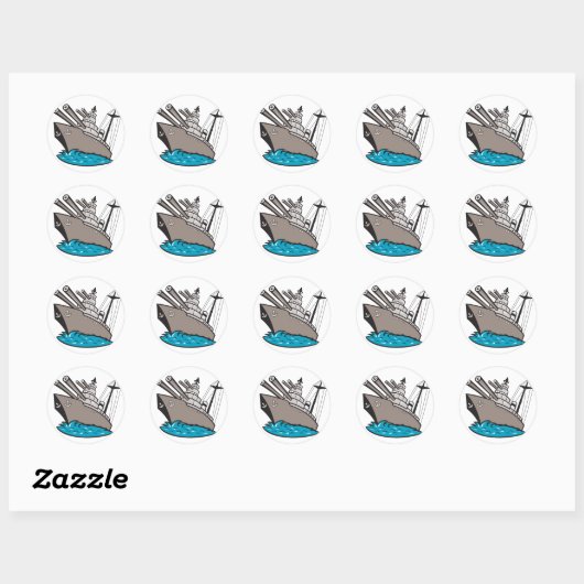 Zeeslag Stickers (Vel)