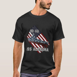 Zeeslag USS Alabama BB-60 _ Combat oorlogsschip Ve T-shirt