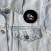 Zeeslag USS South Dakota BB-57 & Combat War Ronde Button 5,7 Cm (In situ)