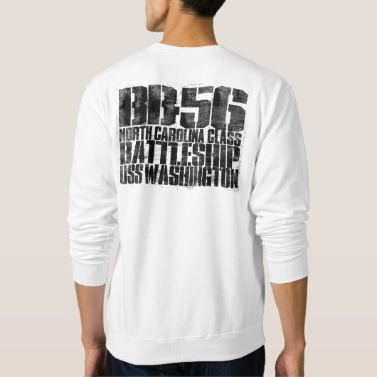 Zeeslag Washington Pullover Sweatshirt (Achterkant)