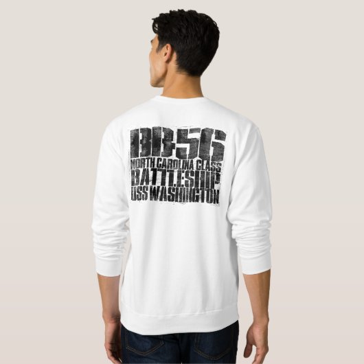 Zeeslag Washington Pullover Sweatshirt (Achterkant volledig)