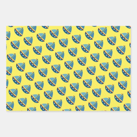 Zeeslagende zool van het Nautische kind Inpakpapier Vel (Voorkant 2)