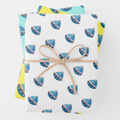 Zeeslagende zool van het Nautische kind Inpakpapier Vel (In situ)