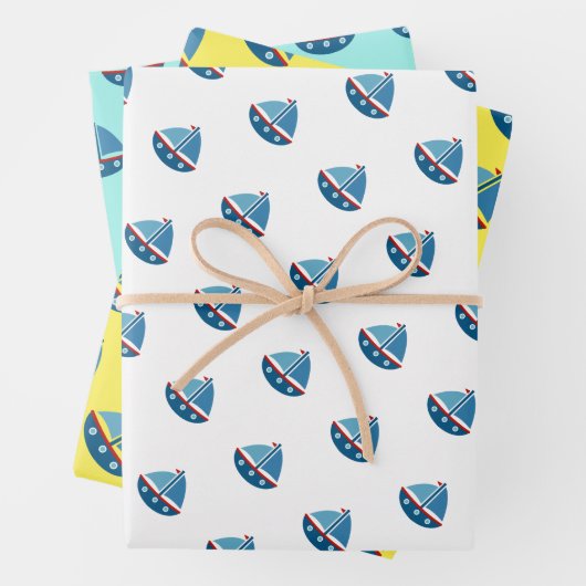 Zeeslagende zool van het Nautische kind Inpakpapier Vel (In situ)