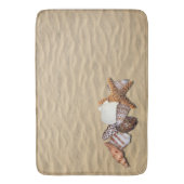 Zeeslagers en strand zand badmat (Voorkant Verticaal)