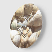 Zeeslagers Fotografie Beach Life Seashells Heart Grote Klok (Hoek)
