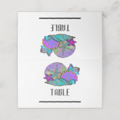 Zeeslagers Glitter Sparkle Birthday Party Plaatskaartje (Buitenkant ongevouwen)