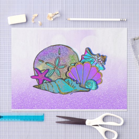 Zeeslagers Glitter Sparkle Birthday Party Tissuepapier (Craft)