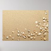 Zeeslagers op zand poster (Voorkant)