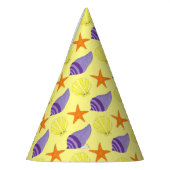 Zeeslagers Zeeschelpen Geel Paars Feesthoedjes (Links)