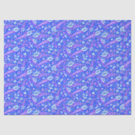 Zeeslagers Zeeslagers Nautical Pattern Blue Tissuepapier
