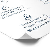 Zeeslagkaart voor marinescheepvaart en marsala Flo Poster (Hoek)