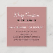 Zeeslagpasteitje Vierkante Visitekaartje (Achterkant)