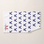 Zeeslagroodblauw Bad Handdoek (Handdoek)