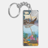 Zeeslagschip vervalt anker sleutelhanger (Voorkant Links)