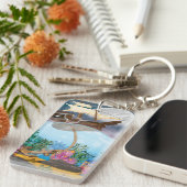 Zeeslagschip vervalt anker sleutelhanger (Voorkant Rechts)