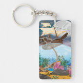 Zeeslagschip vervalt anker sleutelhanger (Voorkant)