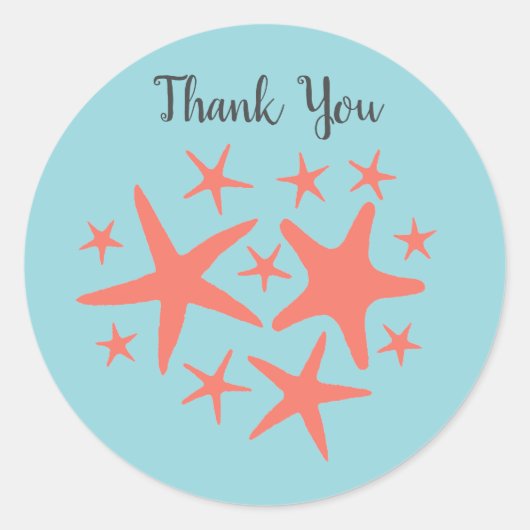 Zeeslagvis Zeesoorten strand Party Stickers (Voorkant)