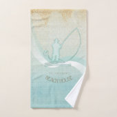 Zeeslagvisserij Aqua Blue ID623 Bad Handdoek (Handdoek)