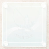 Zeeslagvisserij Aqua Blue ID623 Glazen Onderzetter (Achterkant)