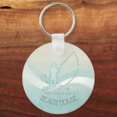 Zeeslagvisserij Aqua Blue ID623 Sleutelhanger (Voorkant)