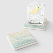 Zeeslagvisserij Aqua Blue ID623 Stenen Onderzetter (Zijkant)