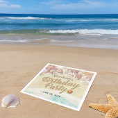 Zeesleepschelpen van de Birthday Party Servet