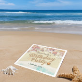 Zeesleepschelpen van de Birthday Party Servet