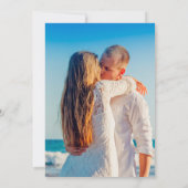 Zeesleepschelpen waterverf hart strand bruiloft ro kaart (Achterkant)