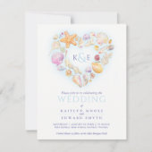 Zeesleepschelpen waterverf kaart (Voorkant)