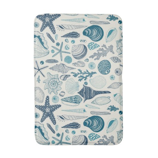 Zeesleppels, wit badmat (Voorkant Verticaal)