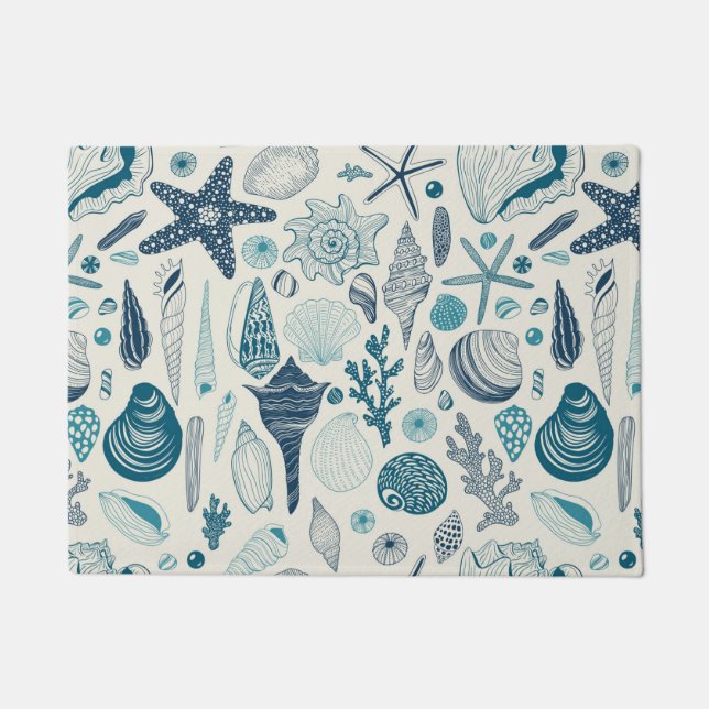 Zeesleppels, wit deurmat (Voorkant)