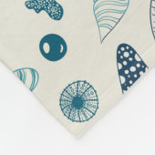 Zeesleppels, wit fleece deken (Hoek)