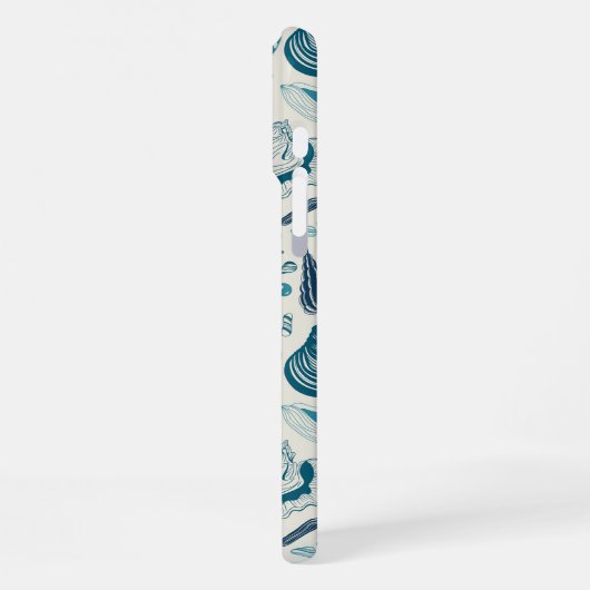 Zeesleppels, wit iPhone hoesje (Linkerkant)