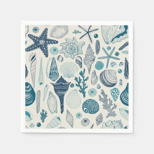 Zeesleppels, wit servet (Voorkant)