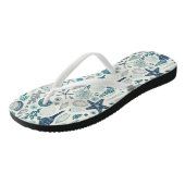 Zeesleppels, wit teenslippers (Schuin)