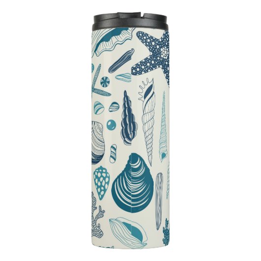 Zeesleppels, wit thermosbeker (Achterkant)