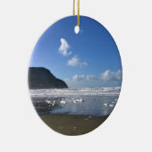 Zeesoever in de winter keramisch ornament (Rechts)